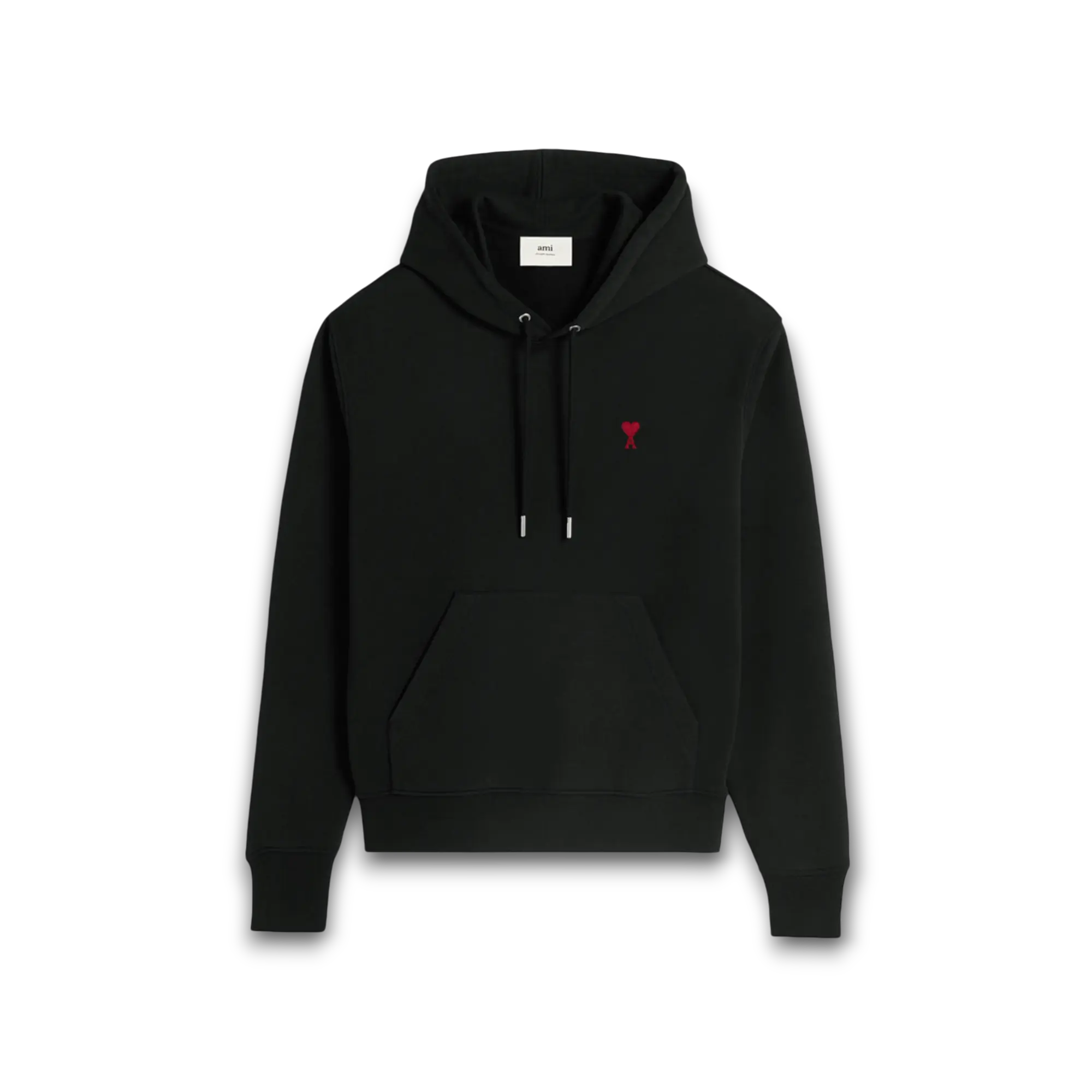 Hoodie Ami Paris Noir Coeur Rouge VOSneakers