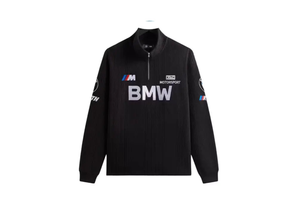 Kith x BMW Cable Fleece Quarter Zip Black Kith