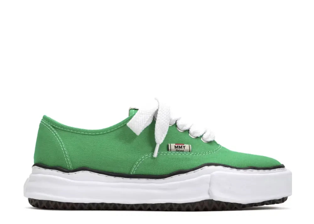 Maison Mihara Yasuhiro Baker OG Sole Canvas Low Green Maison Mihara Yasuhiro