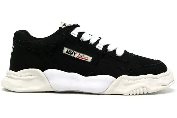 Maison Mihara Yasuhiro Parker OG Sole Cow Canvas Low Black Maison Mihara Yasuhiro