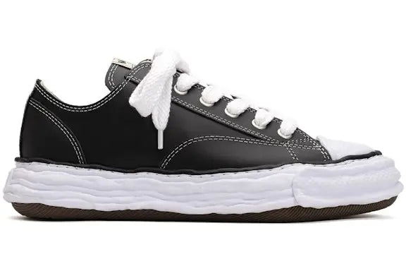 Maison Mihara Yasuhiro Peterson 23 OG Sole Leather Low Black Maison Mihara Yasuhiro