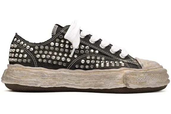 Maison Mihara Yasuhiro Peterson 23 OG Sole Studded Canvas Low Black Maison Mihara Yasuhiro