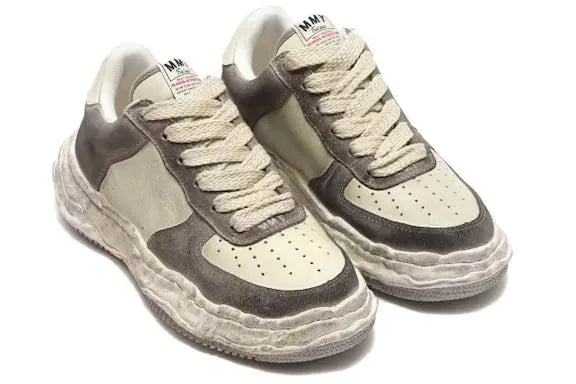 Maison Mihara Yasuhiro Wayne OG Sole DR Leather Low Vintage White Maison Mihara Yasuhiro
