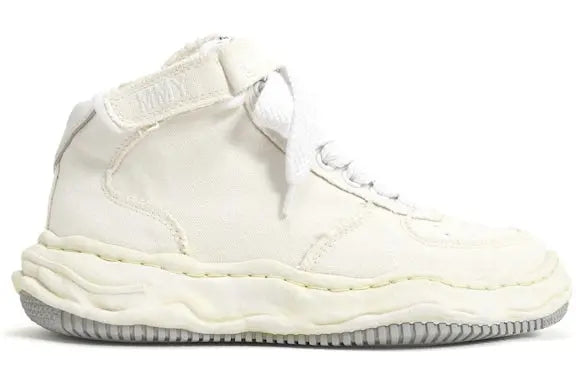 Maison Mihara Yasuhiro Wayne OG Sole Washed Canvas High White Maison Mihara Yasuhiro