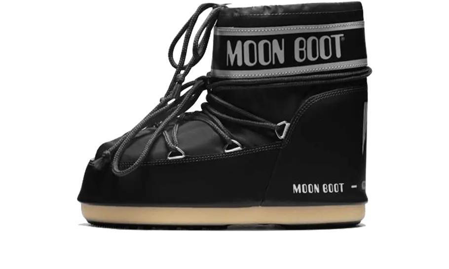 Moon Boot Icon Low Black Nylon Moon Boot