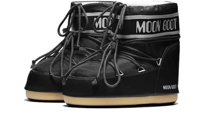 Moon Boot Icon Low Black Nylon Moon Boot