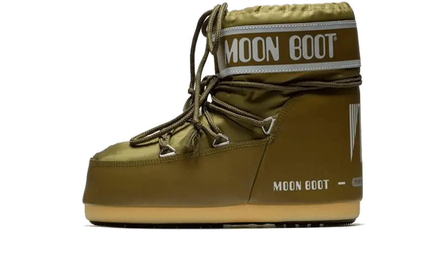 Moon Boot Icon Low Khaki Nylon Moon Boot