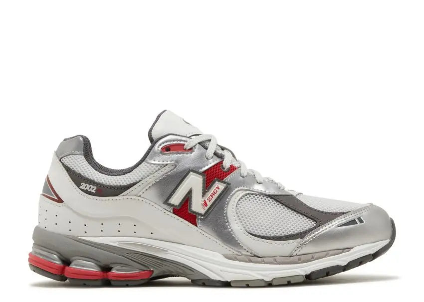 New Balance 2002R Silver Metallic Team Red New Balance