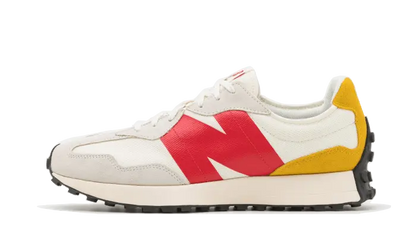 New Balance 327 Cream Yellow Red New Balance