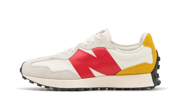New Balance 327 Cream Yellow Red New Balance