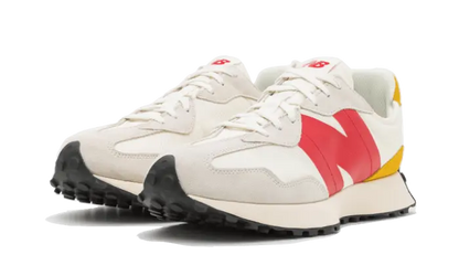 New Balance 327 Cream Yellow Red New Balance