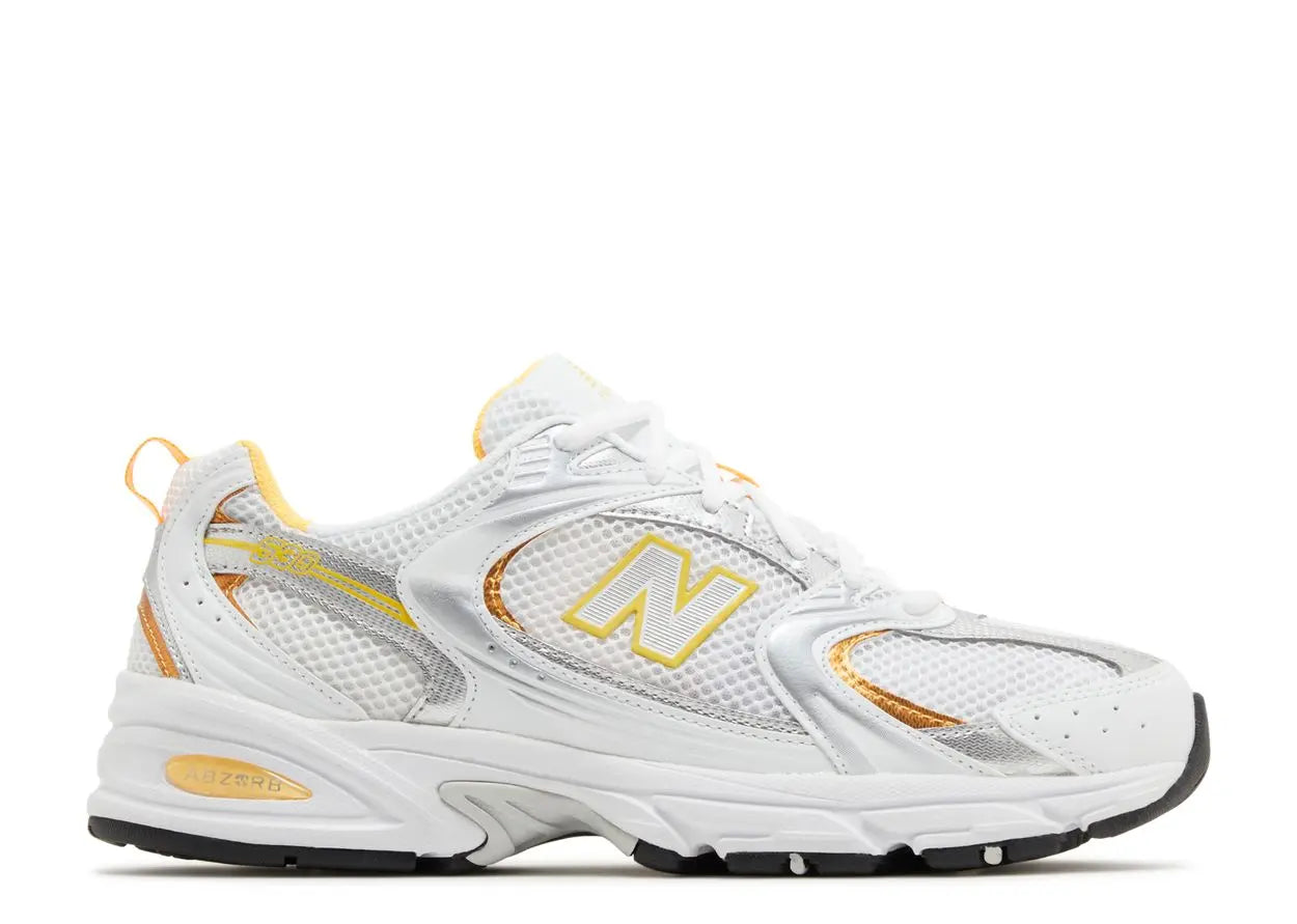 New Balance 530 White Vibrant Apricot Silver Metallic New Balance
