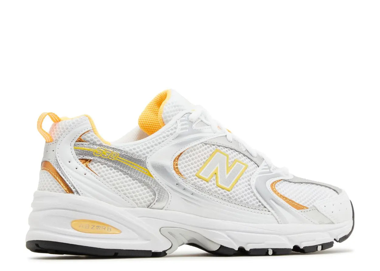 New Balance 530 White Vibrant Apricot Silver Metallic New Balance