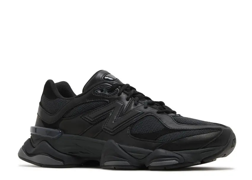 New Balance 9060 Triple Black Leather New Balance