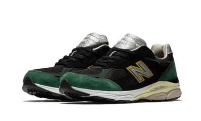 New Balance 990 V3 Black Green Yellow New Balance
