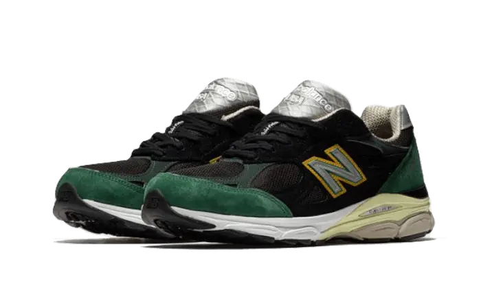 New Balance 990 V3 Black Green Yellow New Balance