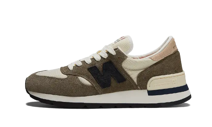 New Balance 990V1 Made In Usa Cream Olive New Balance