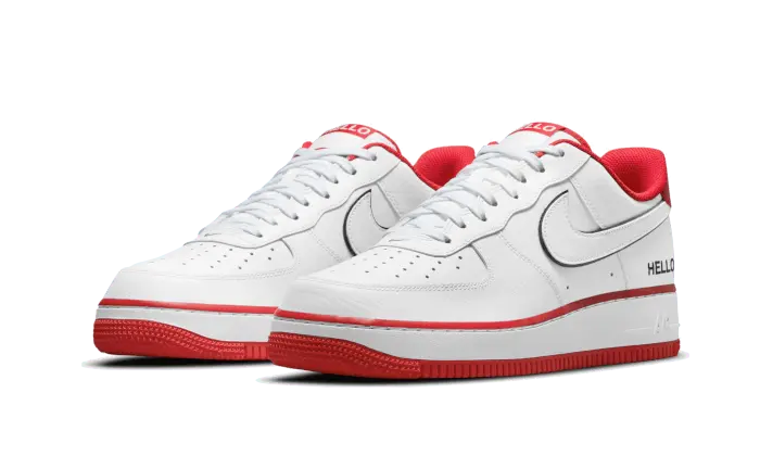 Nike Air Force 1 Low 07 Lx Hello White University Red Nike