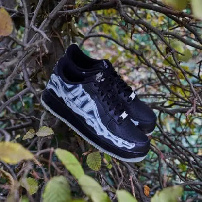 Nike Air Force 1 Low Black Skeleton Halloween (2019) VOSneakers