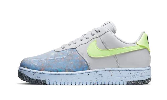 Nike Air Force 1 Low Crater Pure Platinum Barely Volt VOSneakers