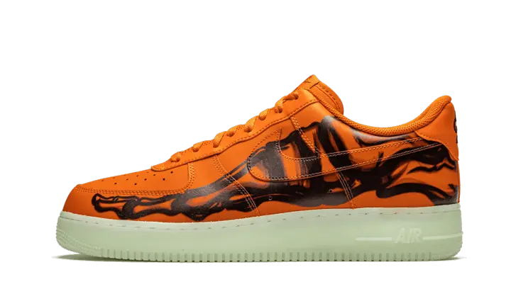 Nike Air Force 1 Low Orange Skeleton Halloween (2020) VOSneakers