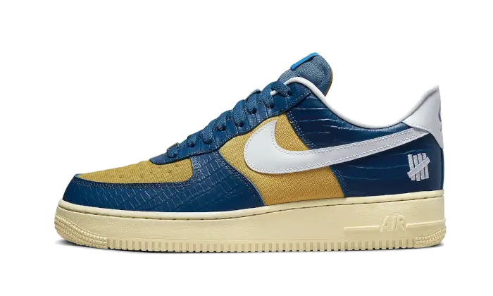 Nike Air Force 1 Low SP Undefeated 5 On It Blue Yellow Croc VOSneakers