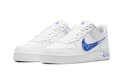 Nike Air Force 1 Low Sketch Blue Swoosh Nike