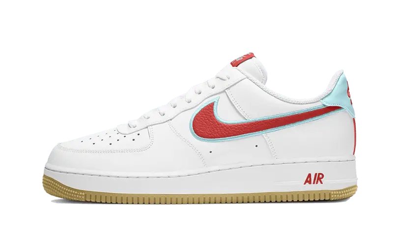 Nike Air Force 1 Low White Chile Red Glacier Ice Nike