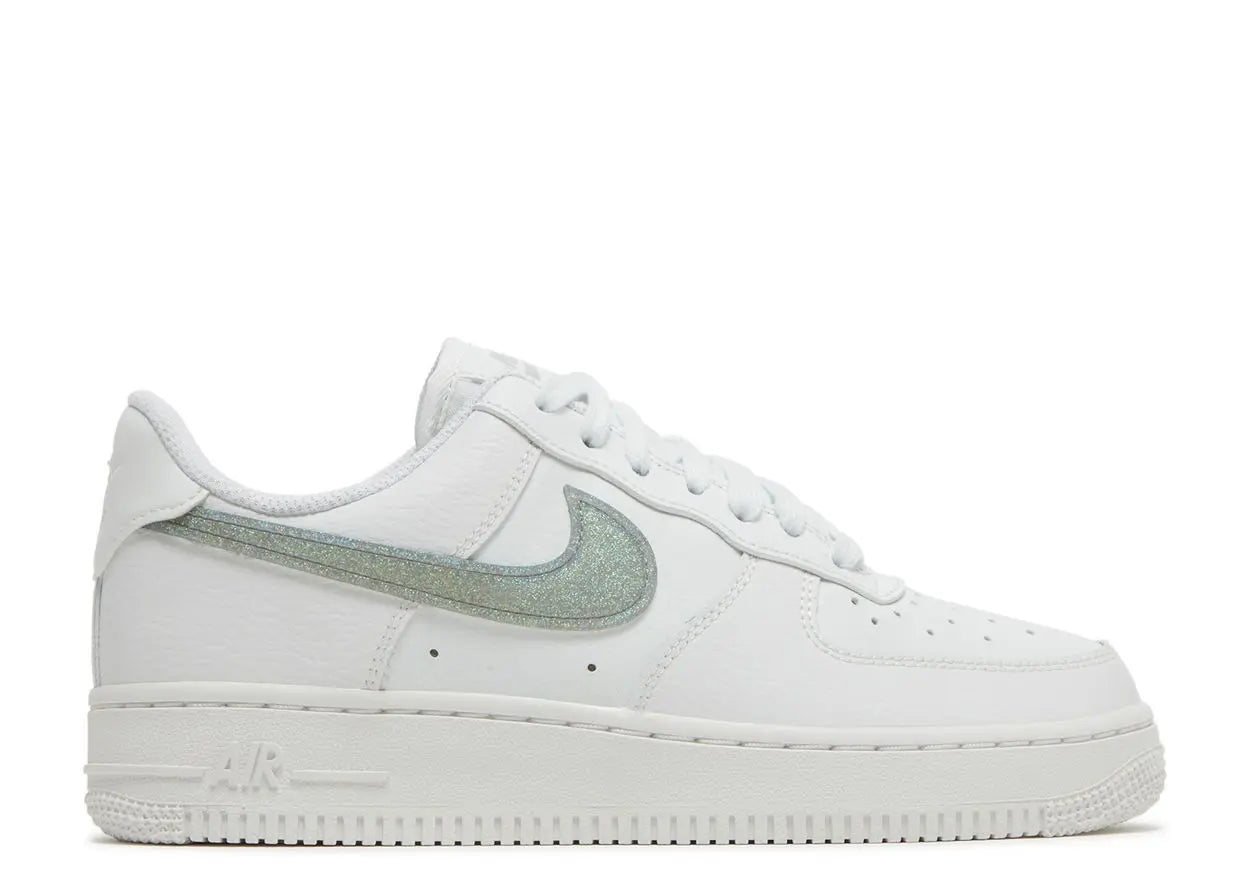 Nike Air Force 1 Low White Gold Glitter Swoosh Nike