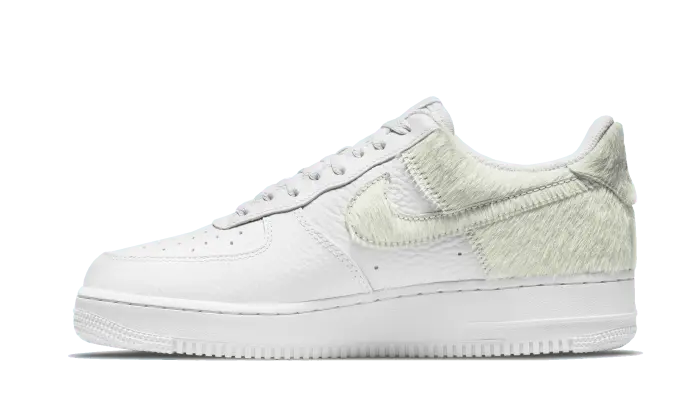 Nike Air Force 1 Low White Pony Hair Heel Nike