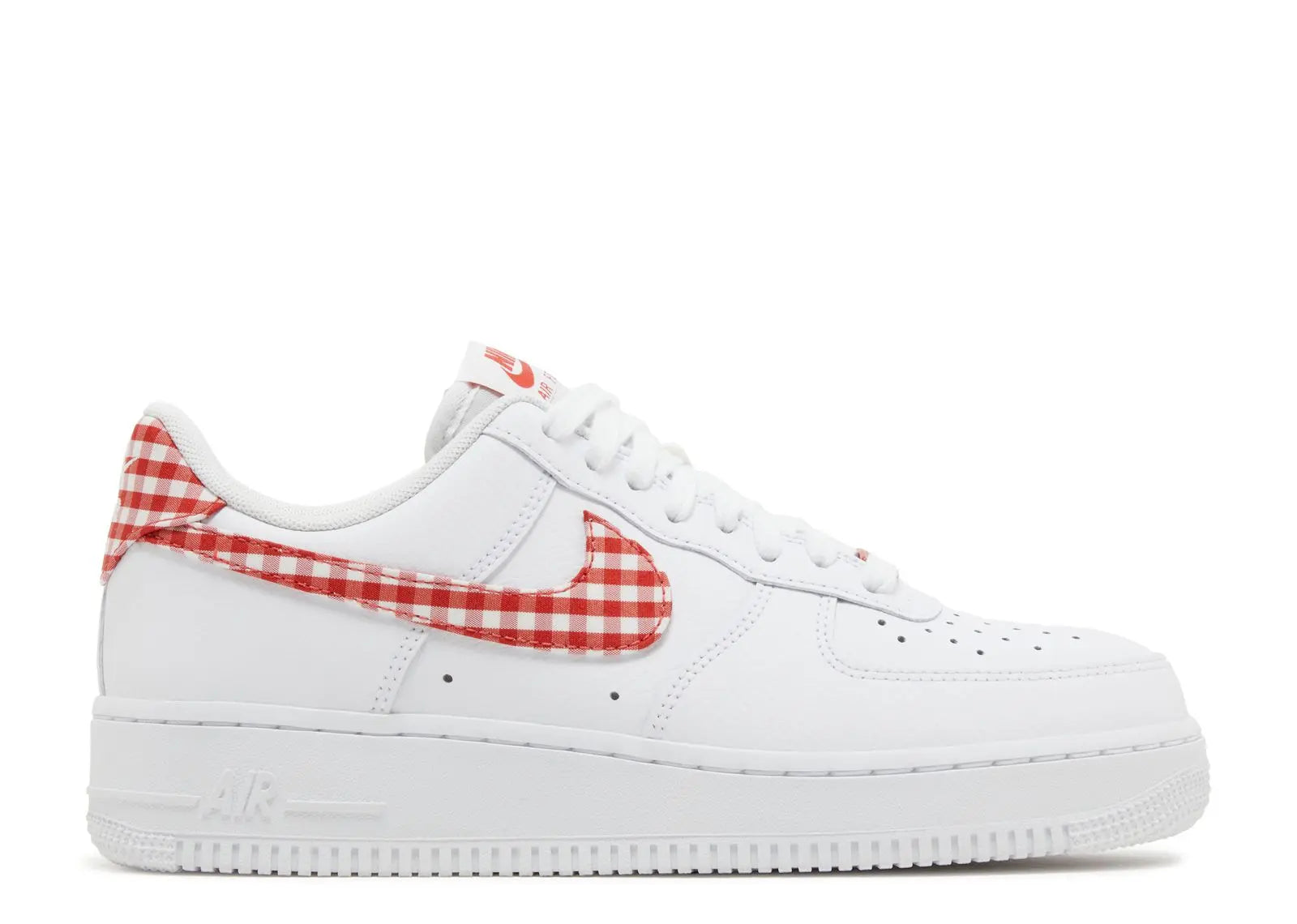 Nike Air Force 1 Low '07 Essential White Mystic Red Gingham Nike
