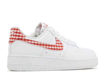 Nike Air Force 1 Low '07 Essential White Mystic Red Gingham Nike