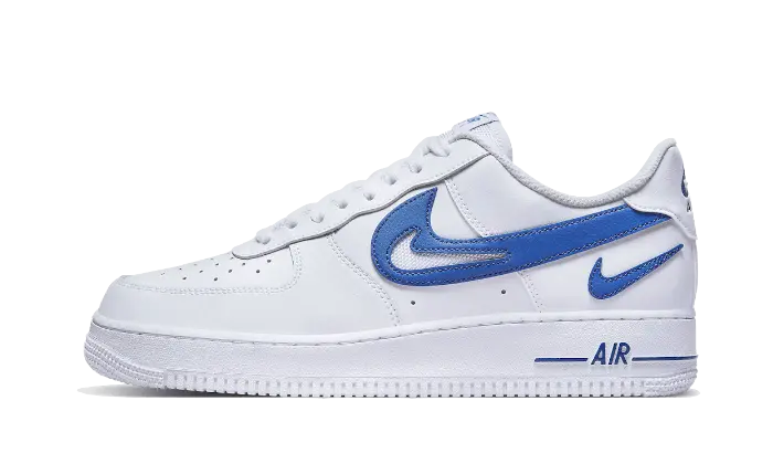 Nike Air Force 1 Low '07 FM Cut Out Swoosh White Game Royal Nike