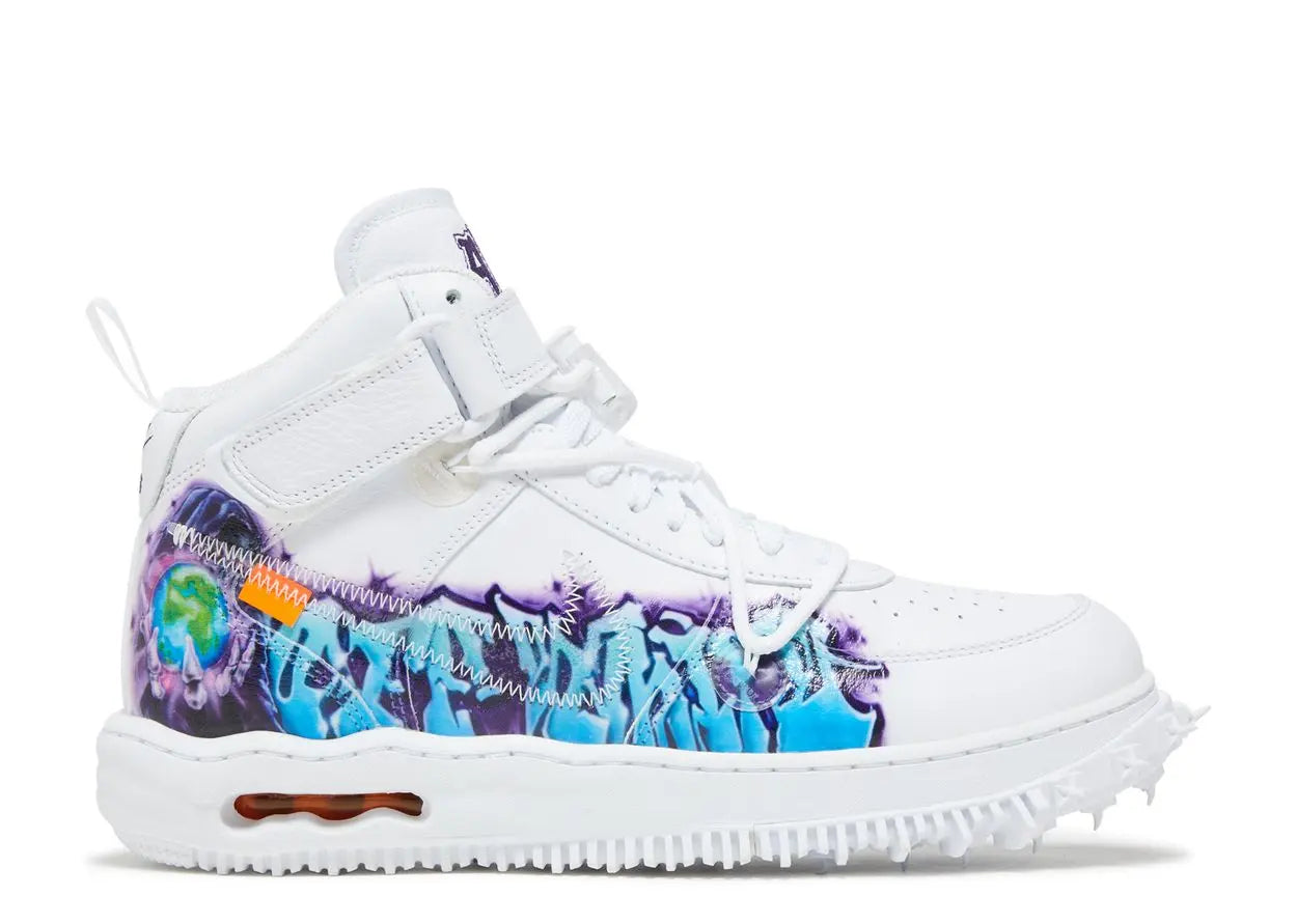 Nike Air Force 1 Mid Off-White Graffiti White Nike