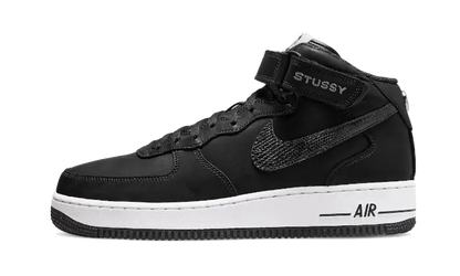 Nike Air Force 1 Mid Stussy All Black VOSneakers