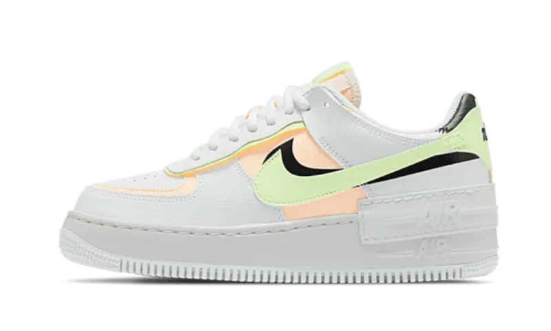Nike Air Force 1 Shadow Summit White Barely Volt Crimson Tint Nike
