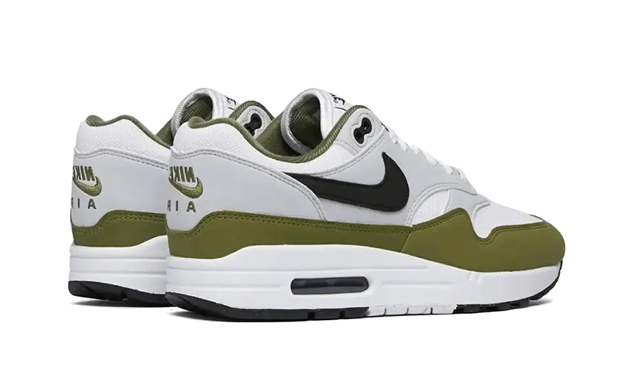 Nike Air Max 1 White Black Medium Olive Nike
