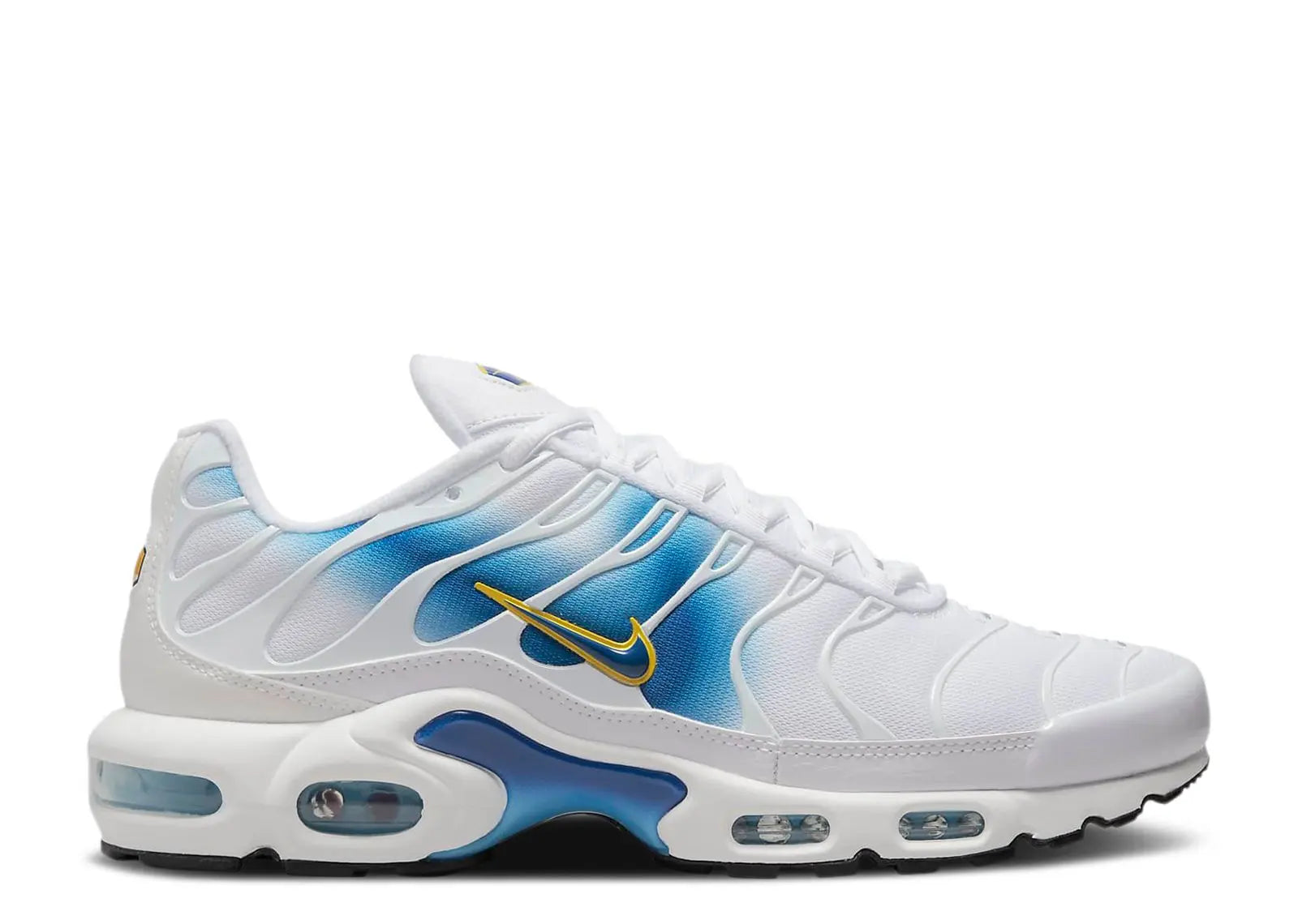 Nike Air Max Plus Spray Paint Swoosh White Blue Nike