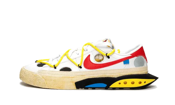 Nike Blazer Low Off-White White University Red VOSneakers