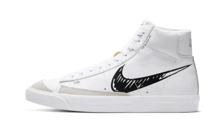 Nike Blazer Mid Sketch Black Swoosh Nike