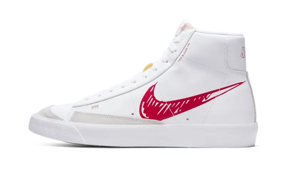 Nike Blazer Mid Sketch Red Swoosh Nike