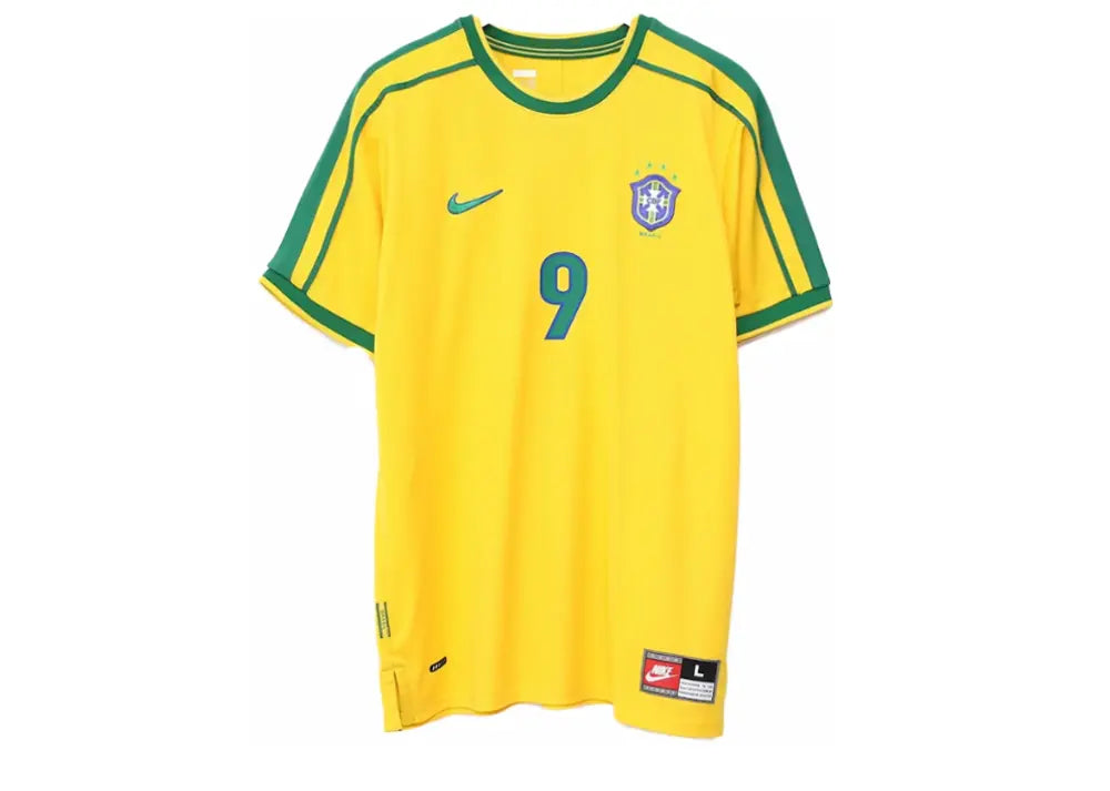 Nike Brazil 1998 Reissue Ronaldo Soccer Replica Jersey Varsity Maize Nike