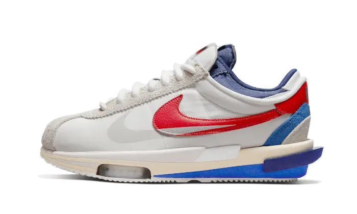 Nike Cortez 4 0 Sacai White University Red Blue Nike
