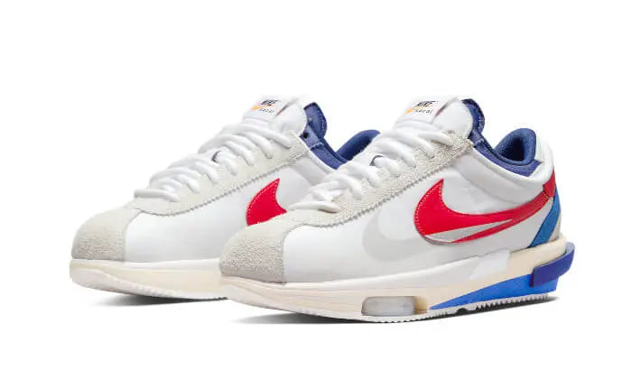 Nike Cortez 4.0 Sacai White University Red Blue VOSneakers