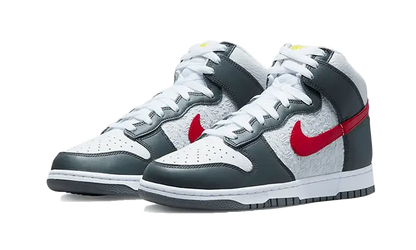 Nike Dunk High Embossed Basketball Grey Red Nike