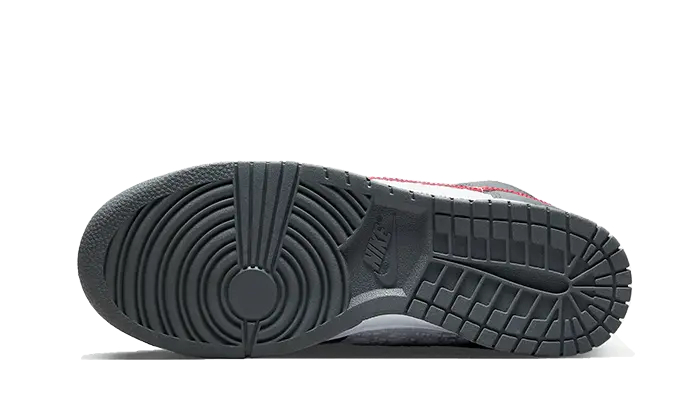Nike Dunk High Embossed Basketball Grey Red Nike