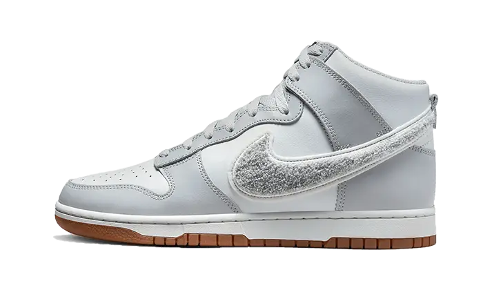Nike Dunk High Retro Chenille Swoosh White Grey Nike