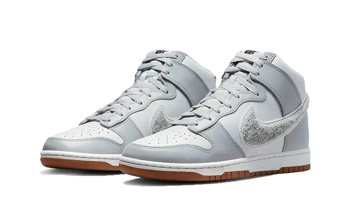 Nike Dunk High Retro Chenille Swoosh White Grey Nike