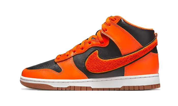 Nike Dunk High University Chenille Swoosh Safty Orange Nike