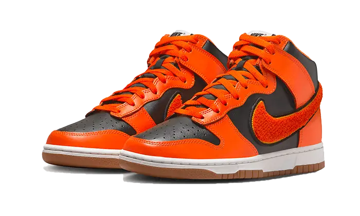 Nike Dunk High University Chenille Swoosh Safty Orange Nike